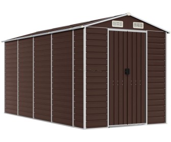 Сарай-хозблок VidaXL 3188267 191x385x198 (Brown)