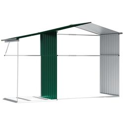 Сарай-хозблок VidaXL 3188286 277x192.5x179 (Green) Thumb