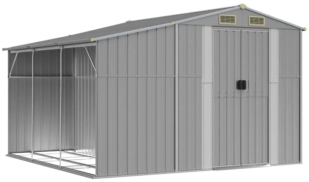 Сарай-хозблок VidaXL 3188290 277x279x179 (Grey)