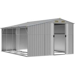 Сарай-хозблок VidaXL 3188291 277x365.5x179 (Grey) Thumb