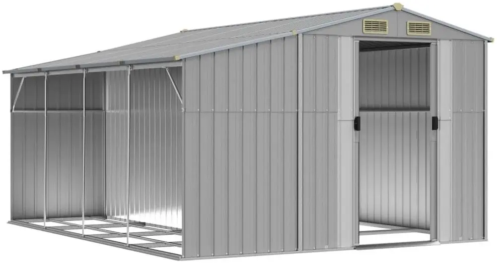 Сарай-хозблок VidaXL 3188291 277x365.5x179 (Grey)