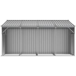 Сарай-хозблок VidaXL 3188291 277x365.5x179 (Grey) Thumb