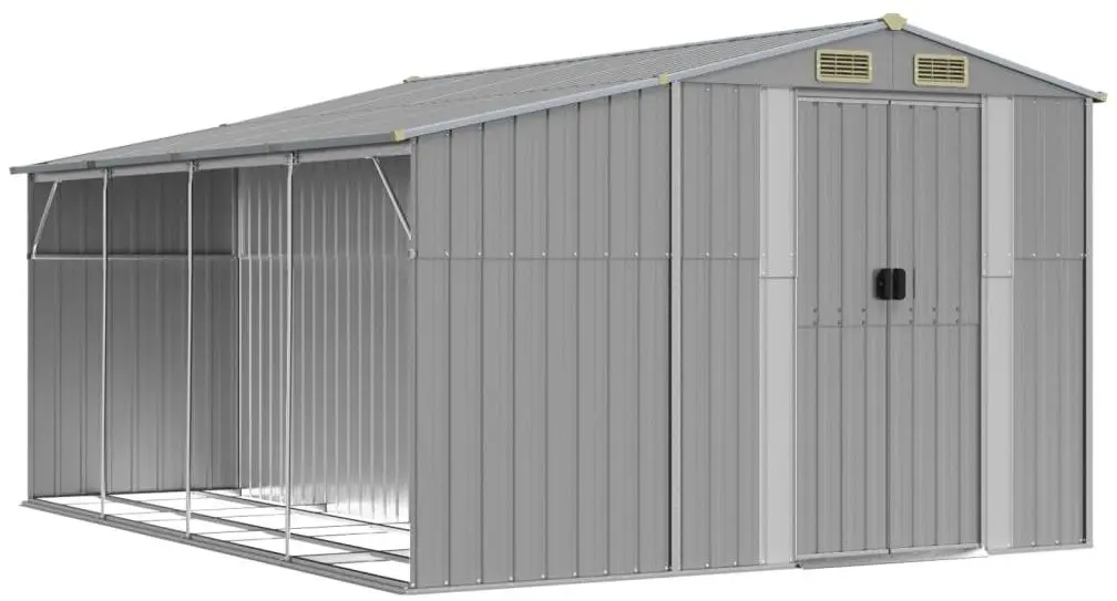 Сарай-хозблок VidaXL 3188291 277x365.5x179 (Grey)