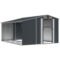 Сарай-хозблок VidaXL 3188294 277x365.5x179 (Anthracite) Thumb