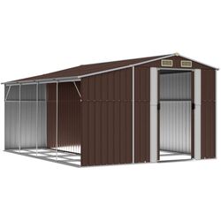 Сарай-хозблок VidaXL 3188297 277x365.5x179 (Brown) Thumb