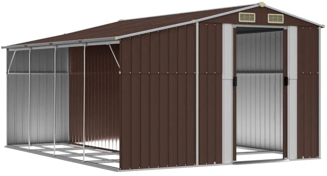 Сарай-хозблок VidaXL 3188297 277x365.5x179 (Brown)