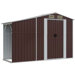 Сарай-хозблок VidaXL 3188297 277x365.5x179 (Brown) Thumb