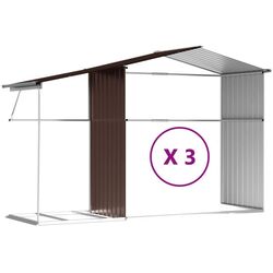 Сарай-хозблок VidaXL 3188297 277x365.5x179 (Brown) Thumb