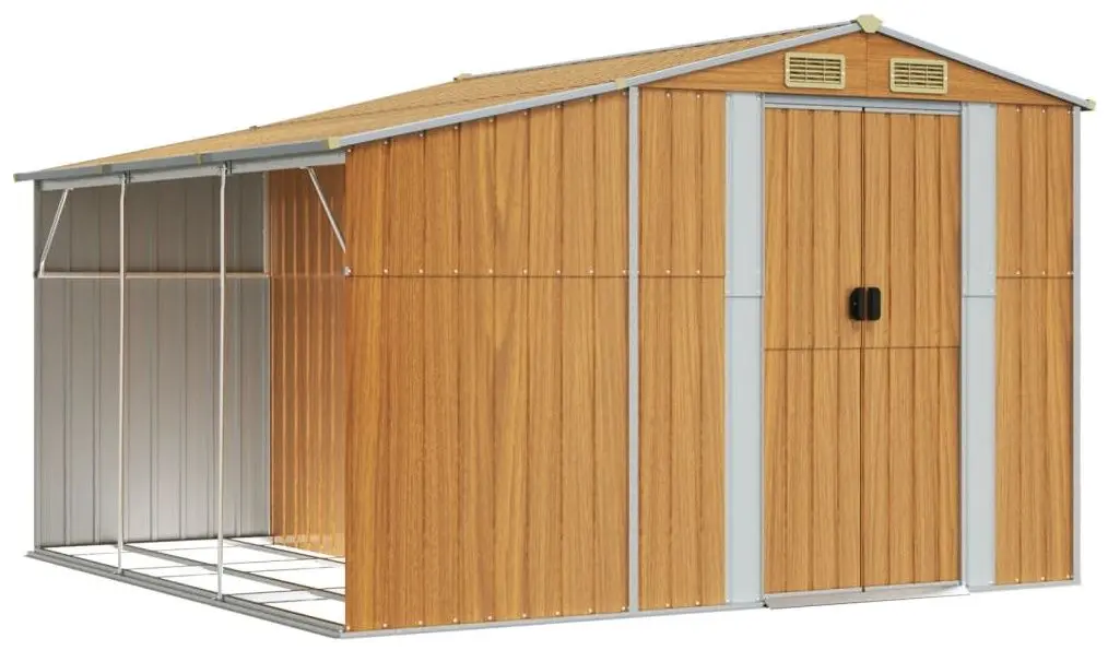 Casuta gradina VidaXL 3188299 277x279x179 (Natural)