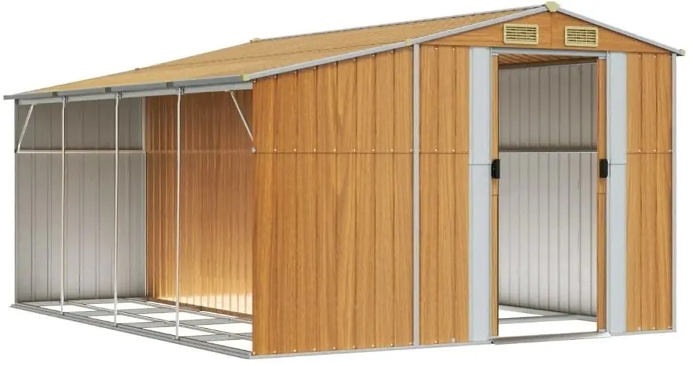 Сарай-хозблок VidaXL 3188300 277x365.5x179 (Brown)