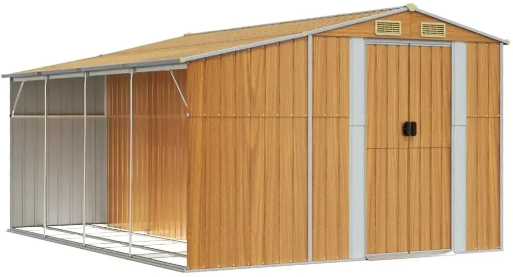 Сарай-хозблок VidaXL 3188300 277x365.5x179 (Brown)