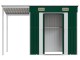 Casuta gradina VidaXL 364524 277x110.5x181 (Green)