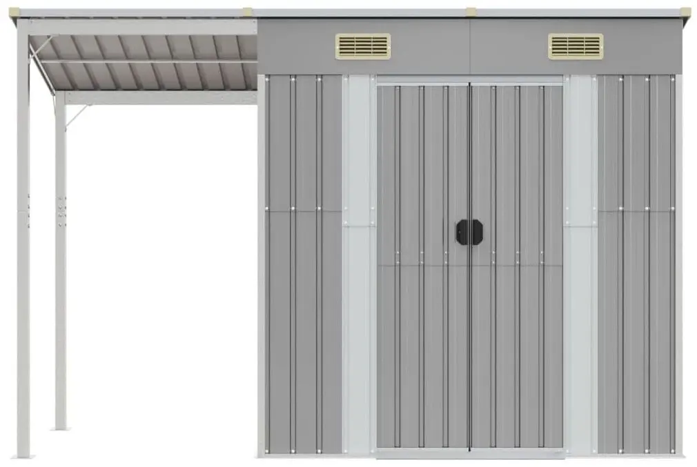 Casuta gradina VidaXL 364525 277x110.5x181 (Grey)