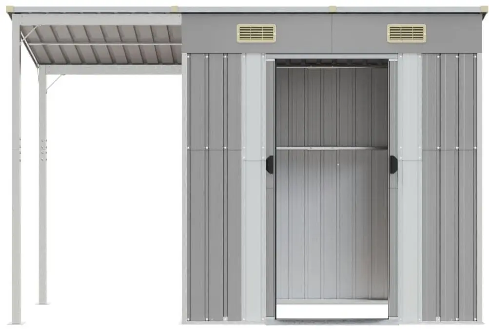 Casuta gradina VidaXL 364525 277x110.5x181 (Grey)