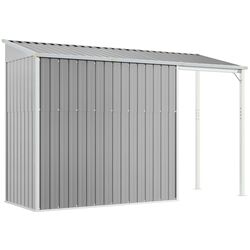 Casuta gradina VidaXL 364525 277x110.5x181 (Grey) Thumb