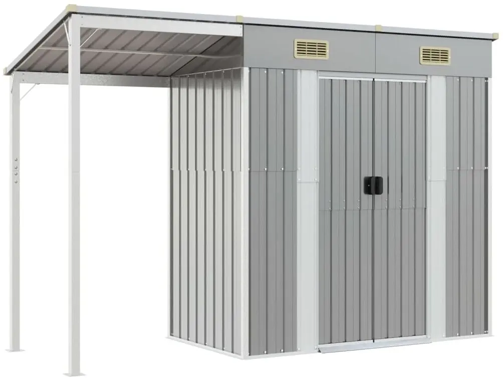 Casuta gradina VidaXL 364525 277x110.5x181 (Grey)