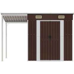 Casuta gradina VidaXL 364527 277x110.5x181 (Brown) Thumb