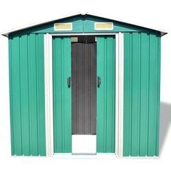 Сарай-хозблок VidaXL 42909 204x132x186 (Green) Thumb