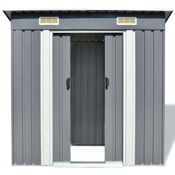 Casuta gradina VidaXL 42982 190x124x181 (Grey) Thumb