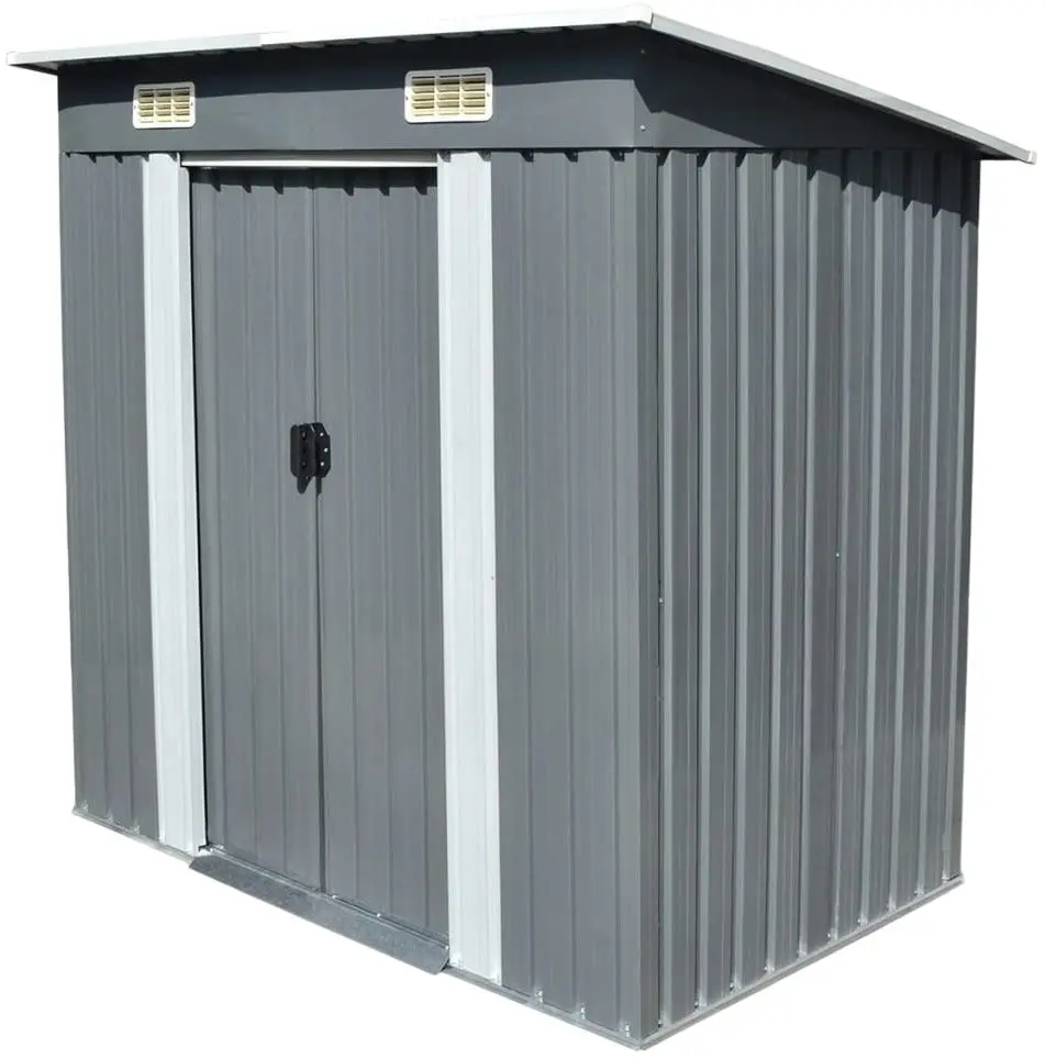 Casuta gradina VidaXL 42982 190x124x181 (Grey)