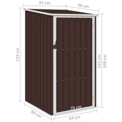 Сарай-хозблок VidaXL 46292 87x98x159 (Brown) Thumb