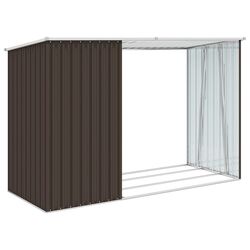Сарай-хозблок VidaXL 46296 245x98x159 (Brown) Thumb