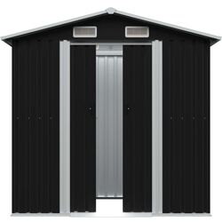Casuta gradina VidaXL 47028 204x132x186 (Black) Thumb