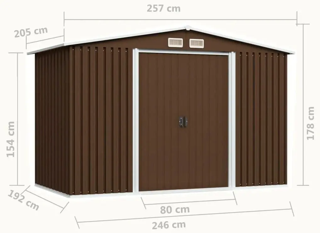 Sopron VidaXL 47031 257x205x178 (Brown)