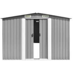 Casuta gradina VidaXL 47037 257x990x181 (Grey) Thumb