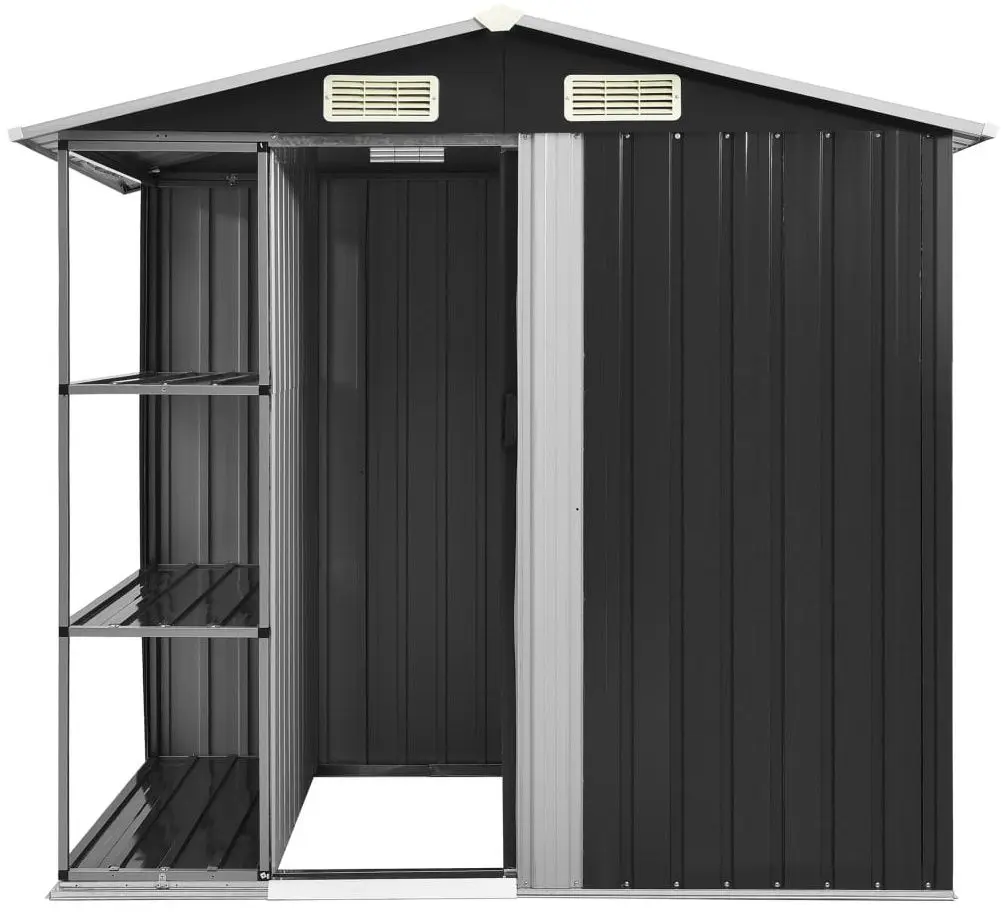 Casuta gradina VidaXL 47106 205x130x183 (Anthracite)