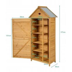 Căsuţă de grădină Costway OP70313 (Wood) Thumb