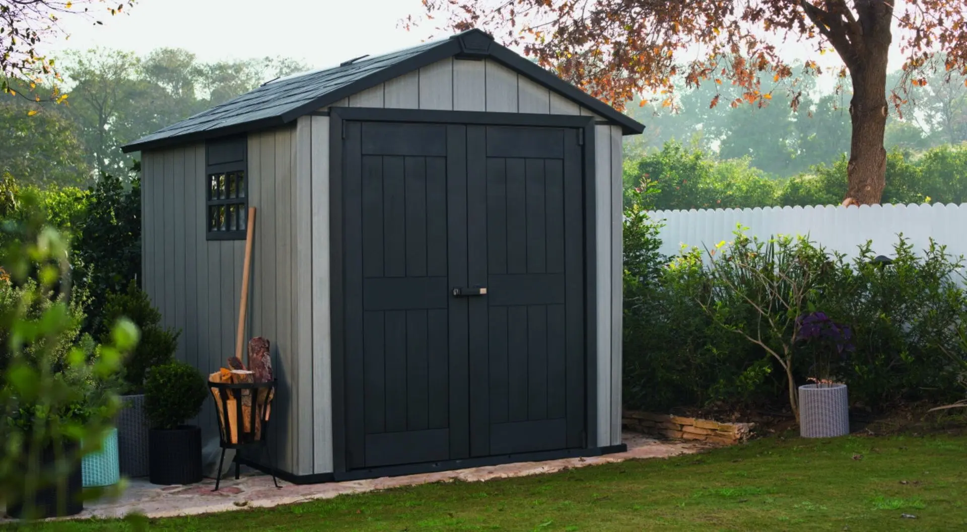 Пластиковый сарай-хозблок Keter Oakland 759 (Grey)