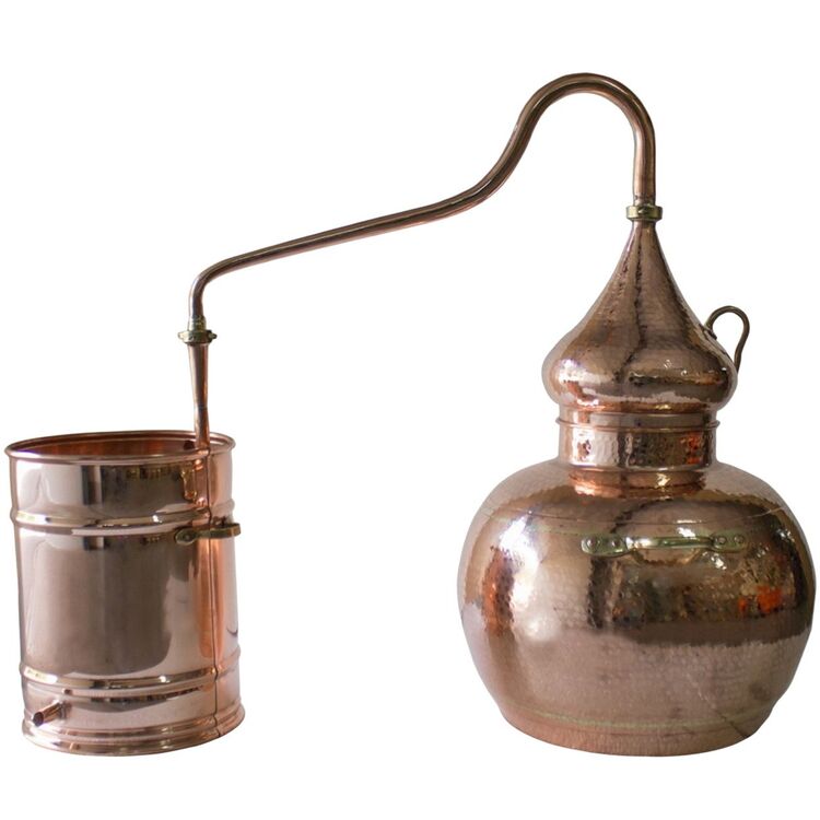Alambic fara coloana cu tub de scurgere Al-Ambiq 30L (Cooper) cumpără ...
