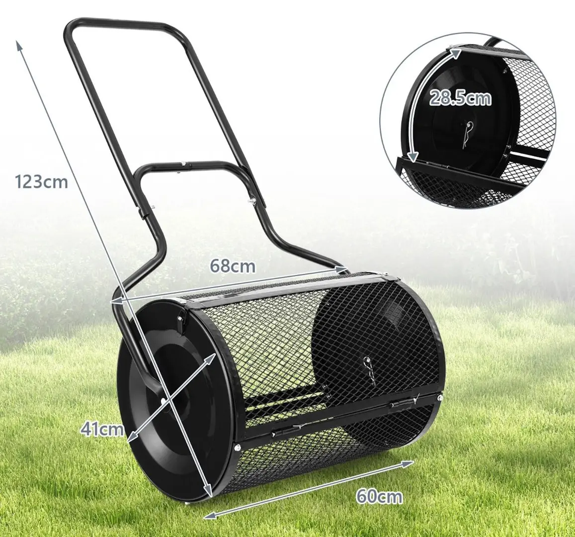 Разбрасыватель удобрений Costway GT4123BK (Black) - 5