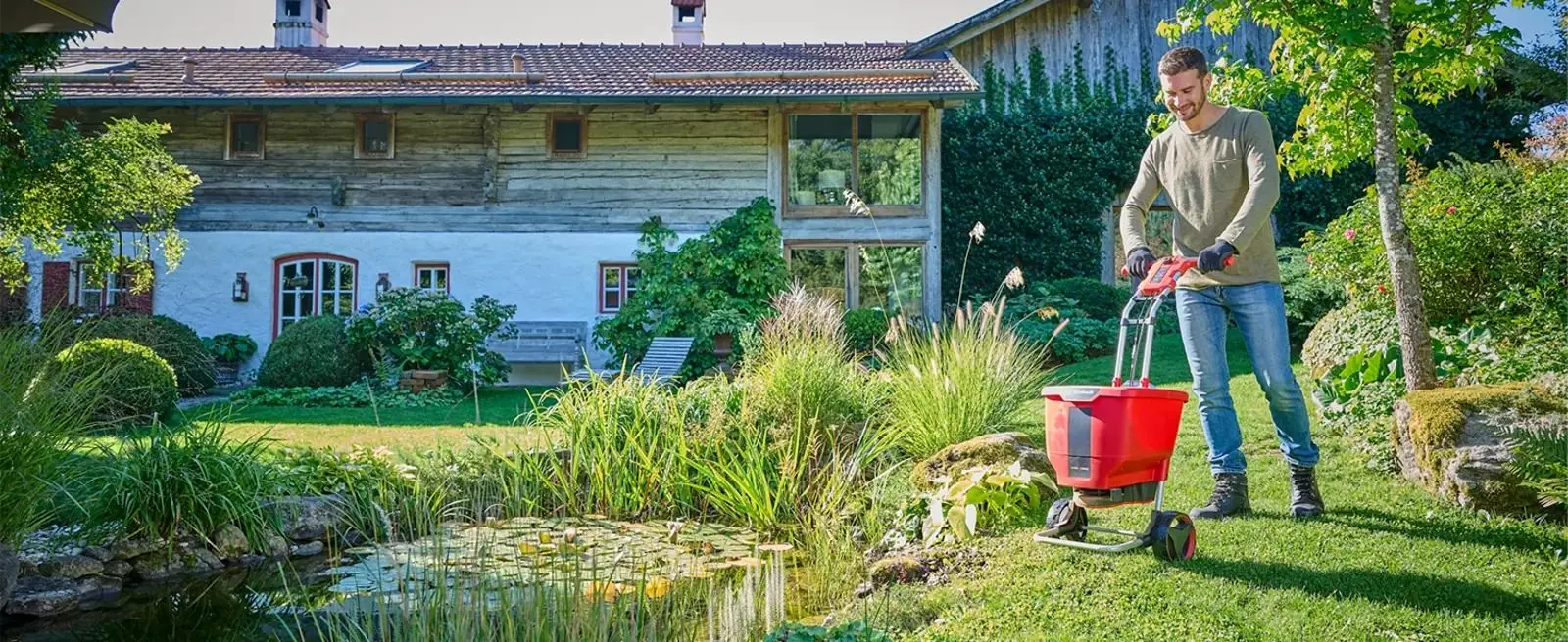 Semanatoare Einhell GE-SR 18/22 Li-Solo (Red)