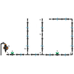 Набор для капельного полива Bradas DSWWF100-SET4 100m (Black) Thumb