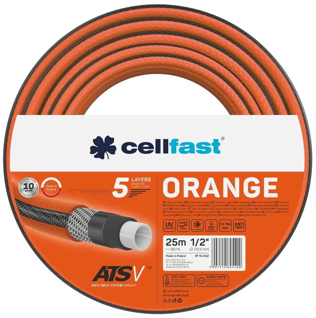 Furtun pentru gradina Cellfast Orange 15-002 25m