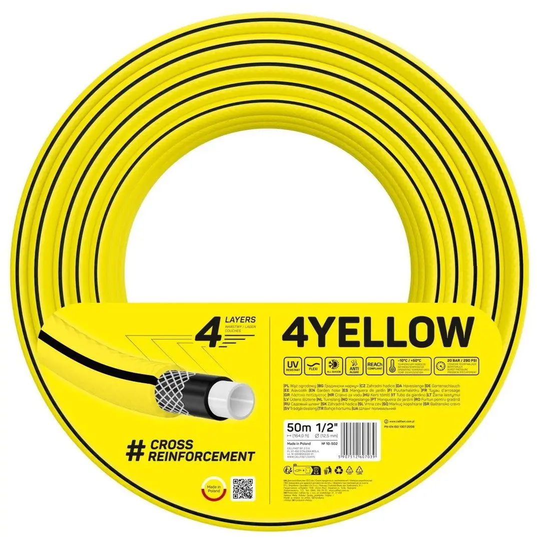 Furtun Cellfast 10-502 1/2 50m (Yellow)