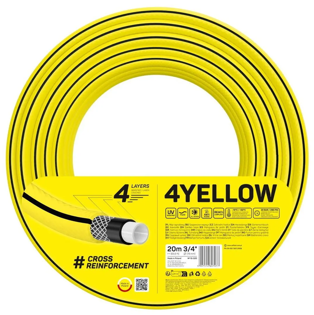 Furtun Cellfast 10-520 3/4 20m (Yellow) - 2