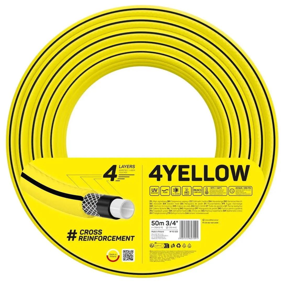 Furtun Cellfast 10-522 3/4 50m (Yellow)