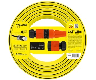 Furtun de irigare Cellfast 4Yellow 1/2'' 15m (Yellow)