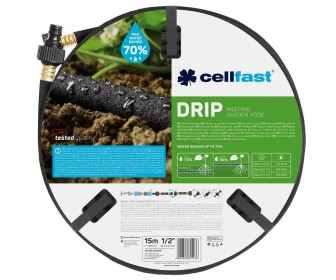 Furtun de irigare Cellfast Drip 15m (Black)