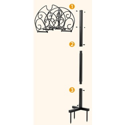 Стойка для шланга Costway NP11329 (Black) Thumb