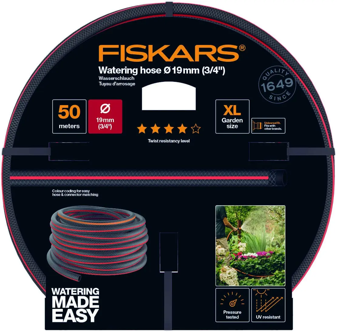 Шланг для полива Fiskars 1027111 (Grey/Red) - 3