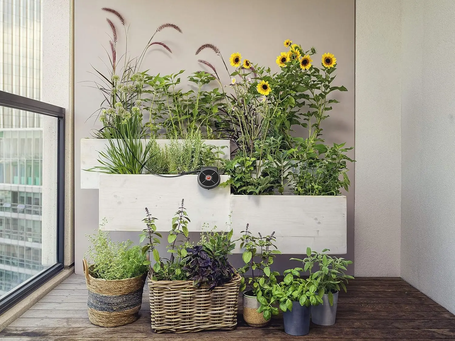 Set de irigare cu energie solara Gardena AquaBloom 13300-20