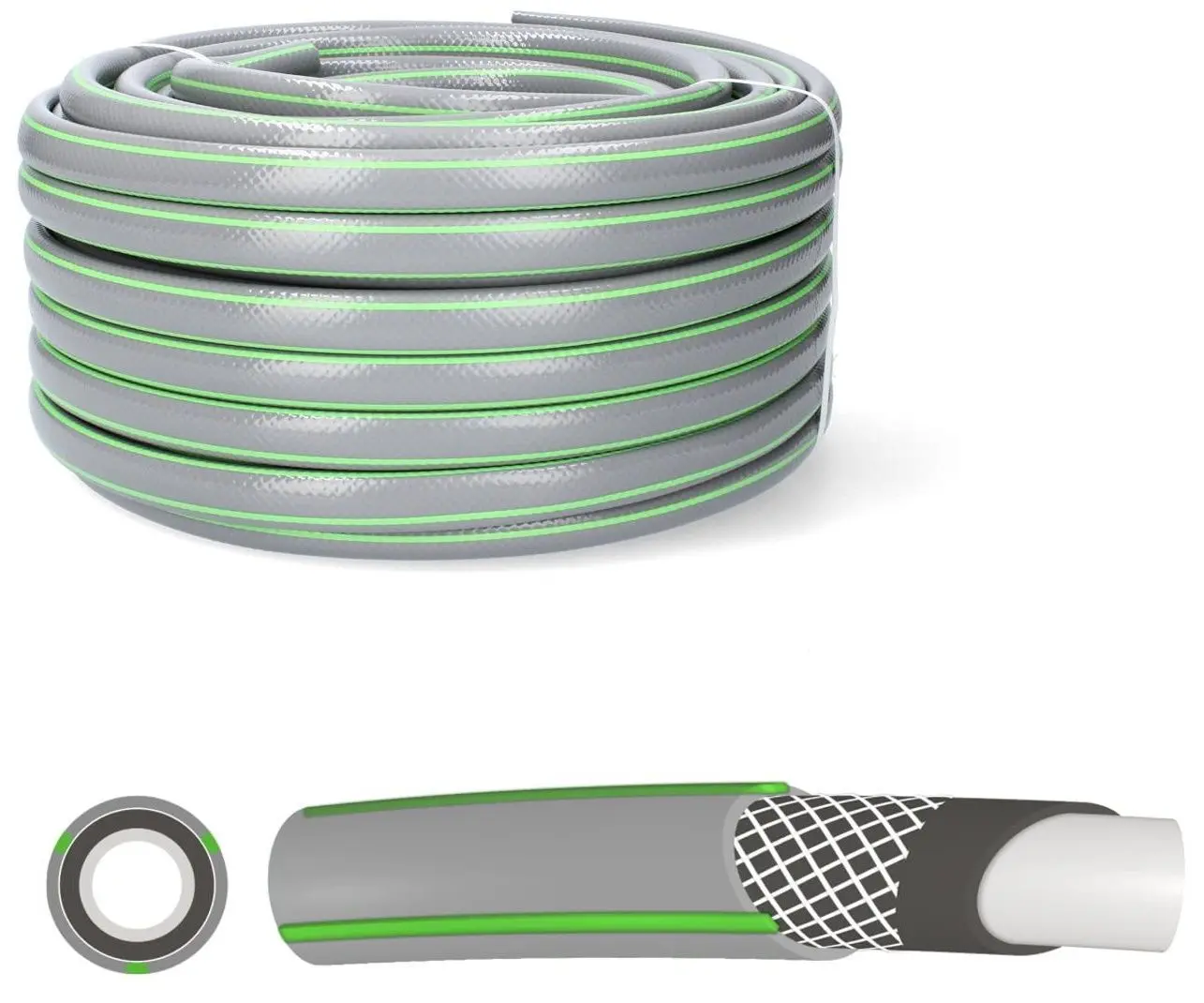 Шланг GardenLine Premium Plus LIX4898 (Grey) - 2