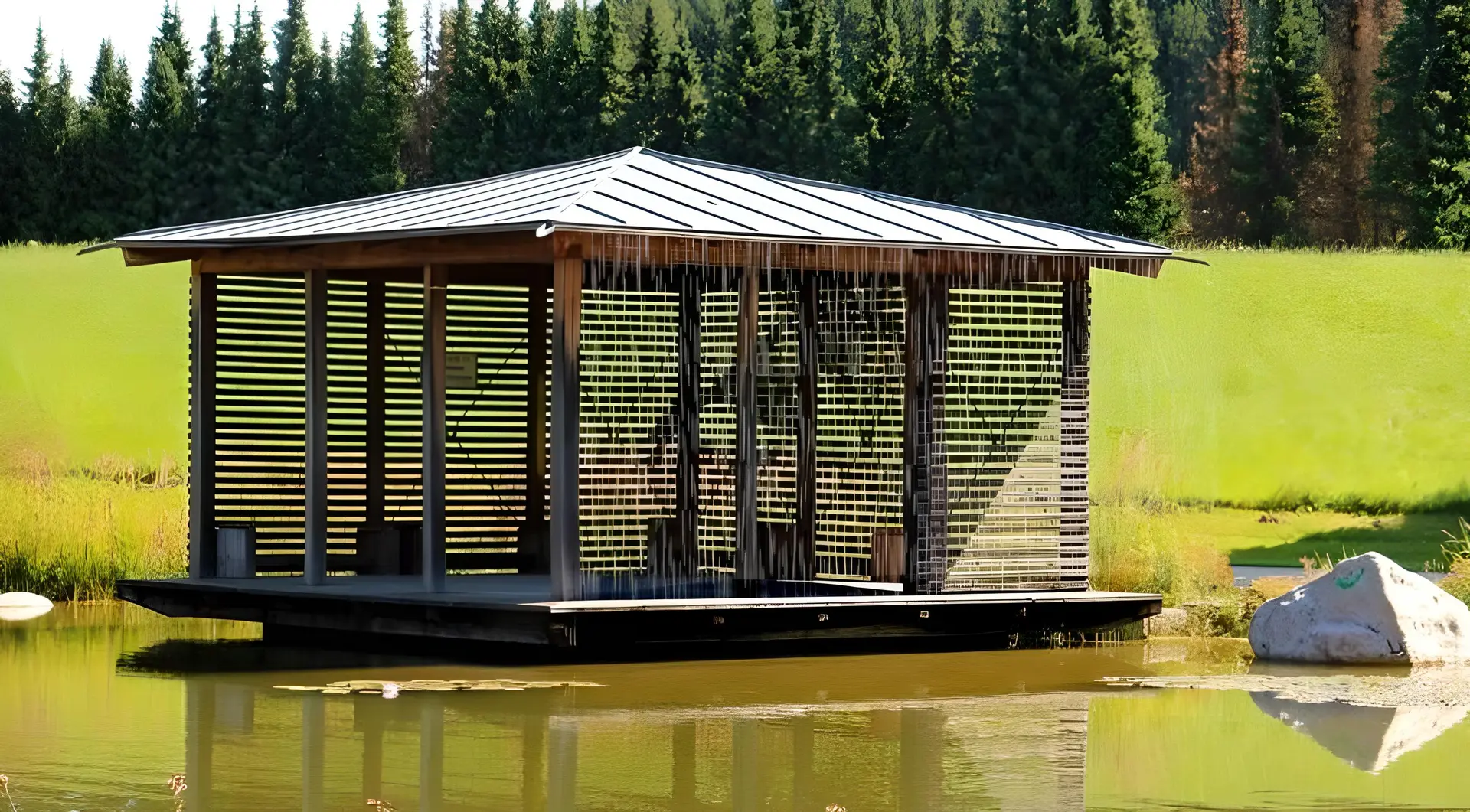 Perdeaua de apă cu pulverizare Gardenline Mist EDA0540 (Black) - 4