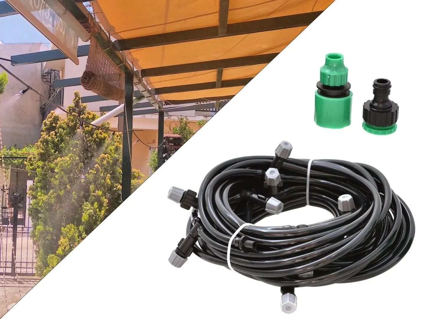 Perdeaua de apa pentru gradina Geko G70075 (Black)