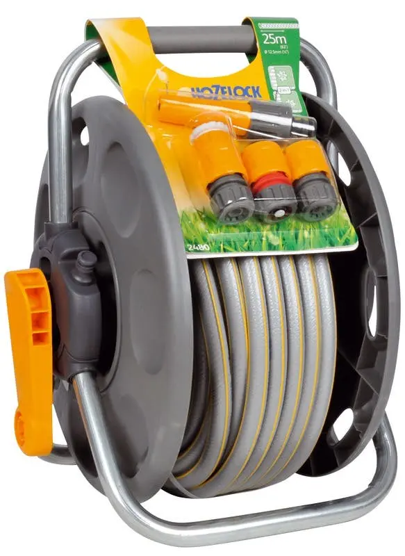 Furtun cu tambur Hozelock 2480 (Yellow/Grey)