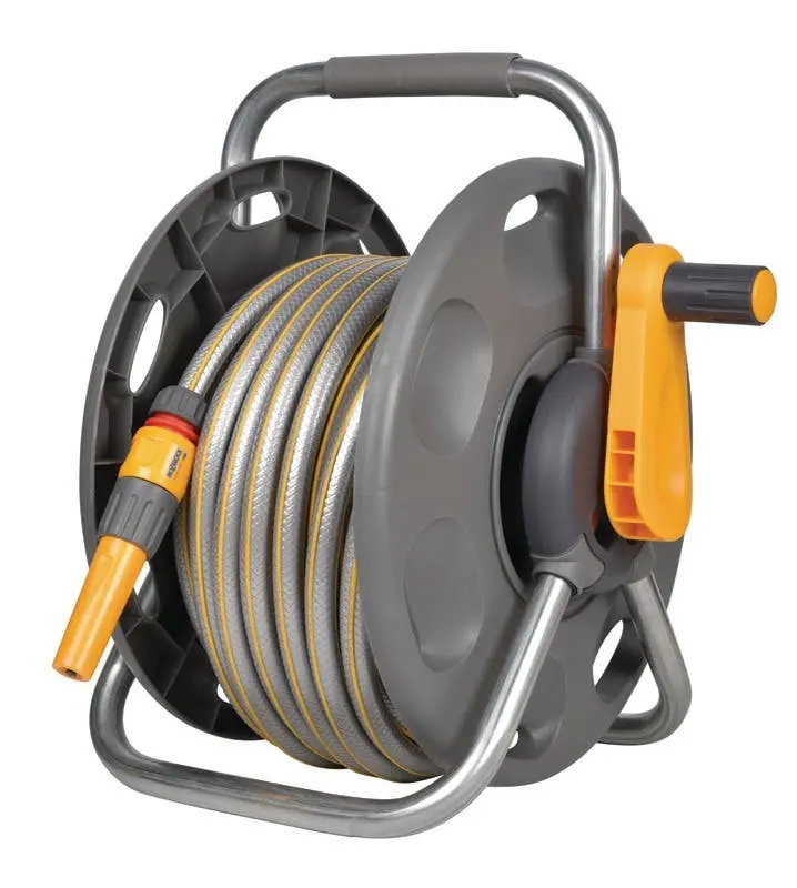 Furtun cu tambur Hozelock 2480 (Yellow/Grey)